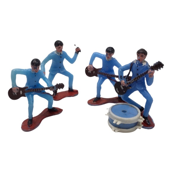 Vintage Beatles Band Figurines